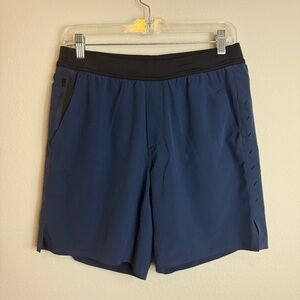 Ten Thousand Men’s Medium The Interval Short Navy Blue Lined 7” Inseam